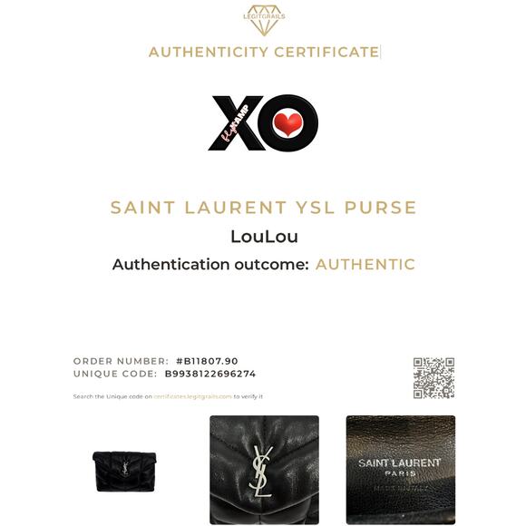 SAINT LAURENT Loulou Mini in Lambskin Puffer Pouch Clutch - Picture 7 of 14